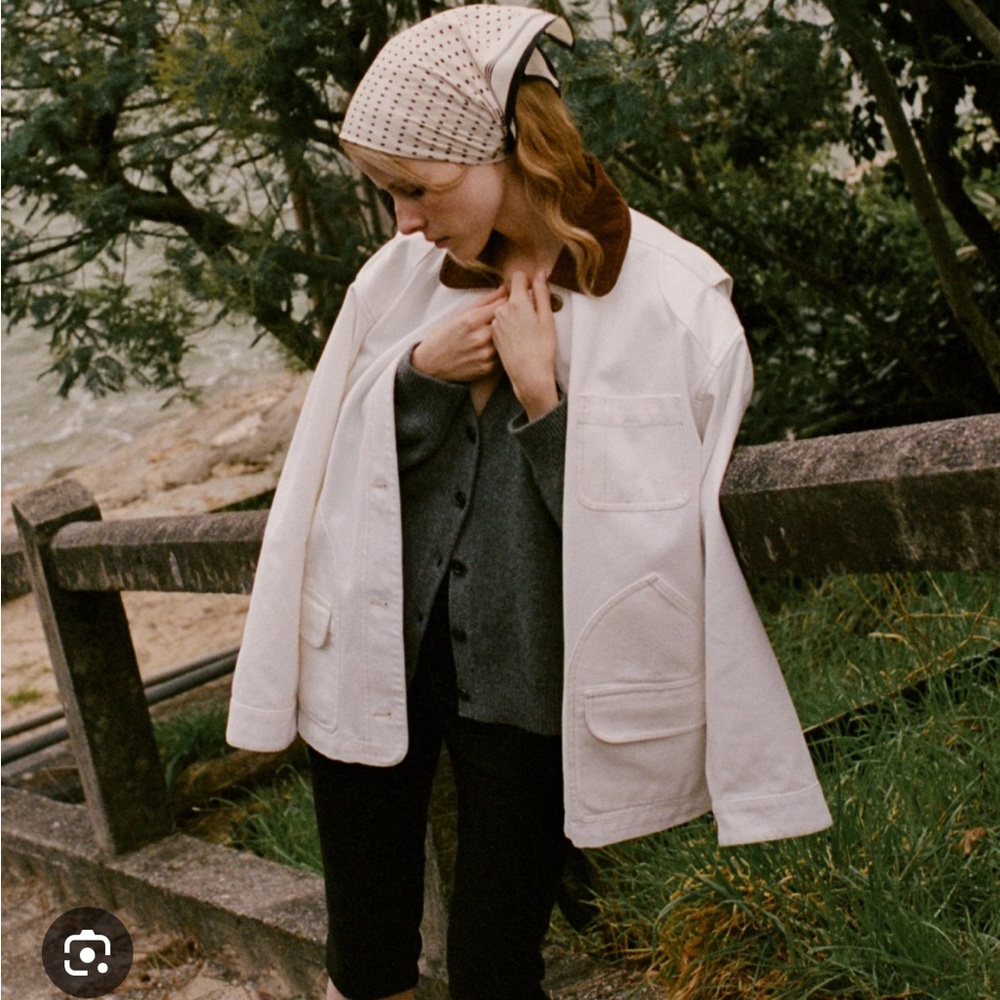 Doen Pascual Barn Jacket Salt Size Small NWOT